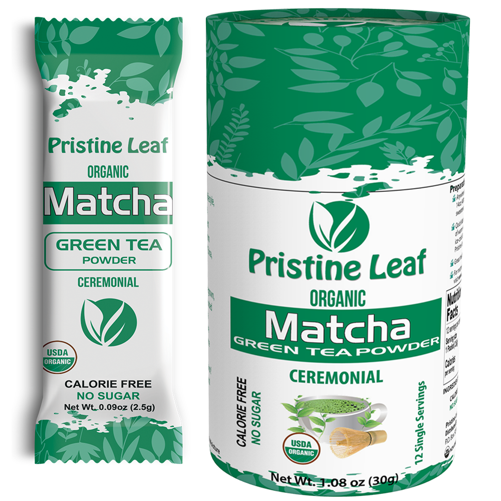 Ceremonial Organic Matcha, 12 Single Servings