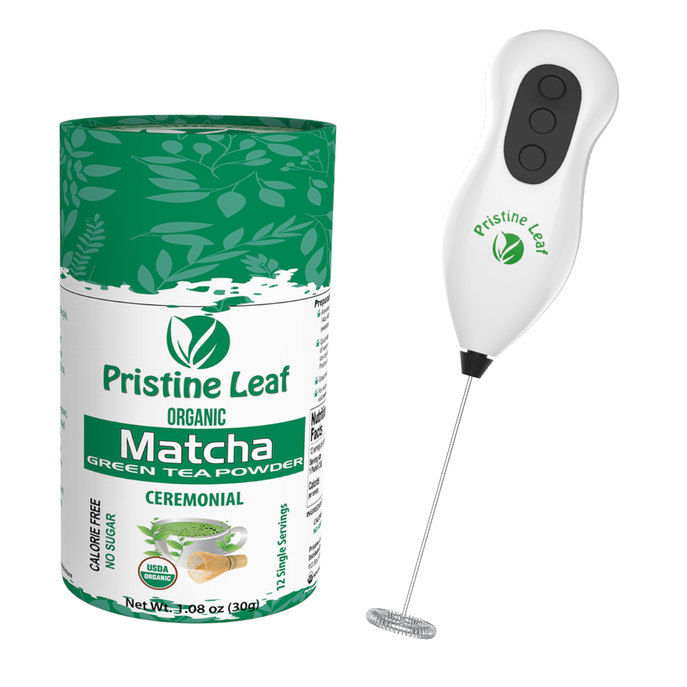 SPECIALS: Organic Ceremonial Matcha & Electric Matcha Milk Frother - PristineLeaf.com
