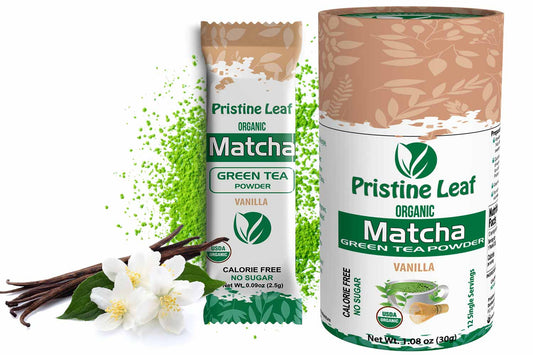 Vanilla Matcha, 12 Single Servings - PristineLeaf.com